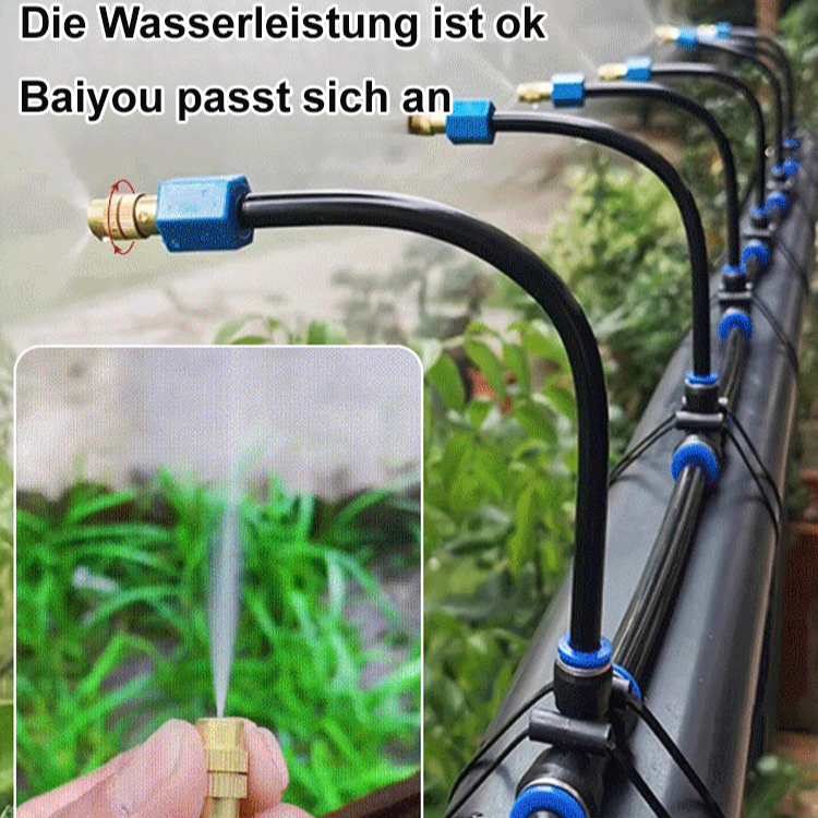 Verstellbarer Nebel-Sprühkopf