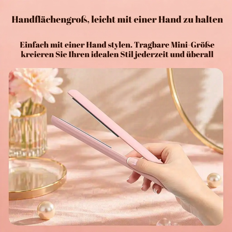 Mini Haarglätter für Pony und glattes Haar