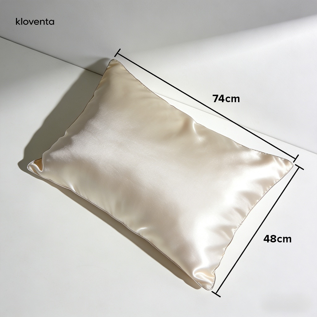 피부에 자극 없는 실크 베개