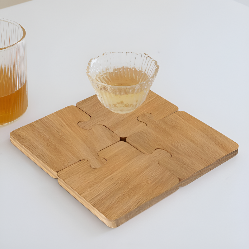 Creative Solid Wood Mug Coasters Anti-scalding Insulation Table Mat