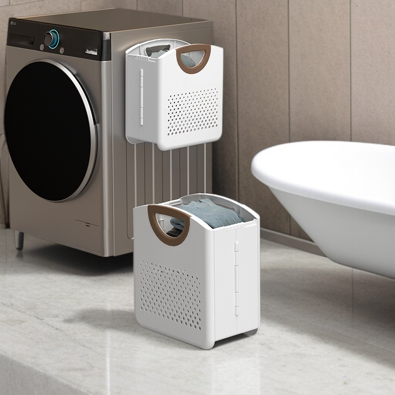 벽걸이형 접이식 욕실 빨래 바구니