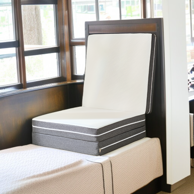 三つ折りマットレス、メモリーフォーム折りたたみマットレス、フロア折りたたみベッドクッション、圧縮マットレス