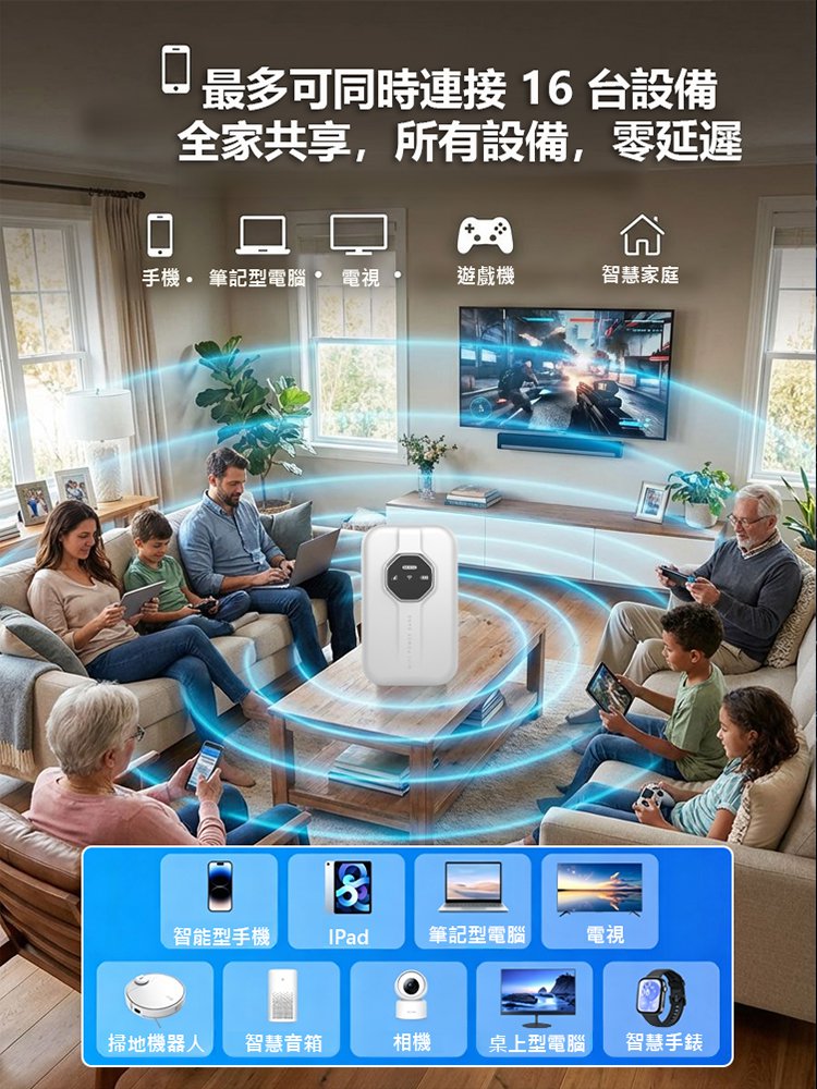 【全球覆蓋，終身免費】無界隨身wifi