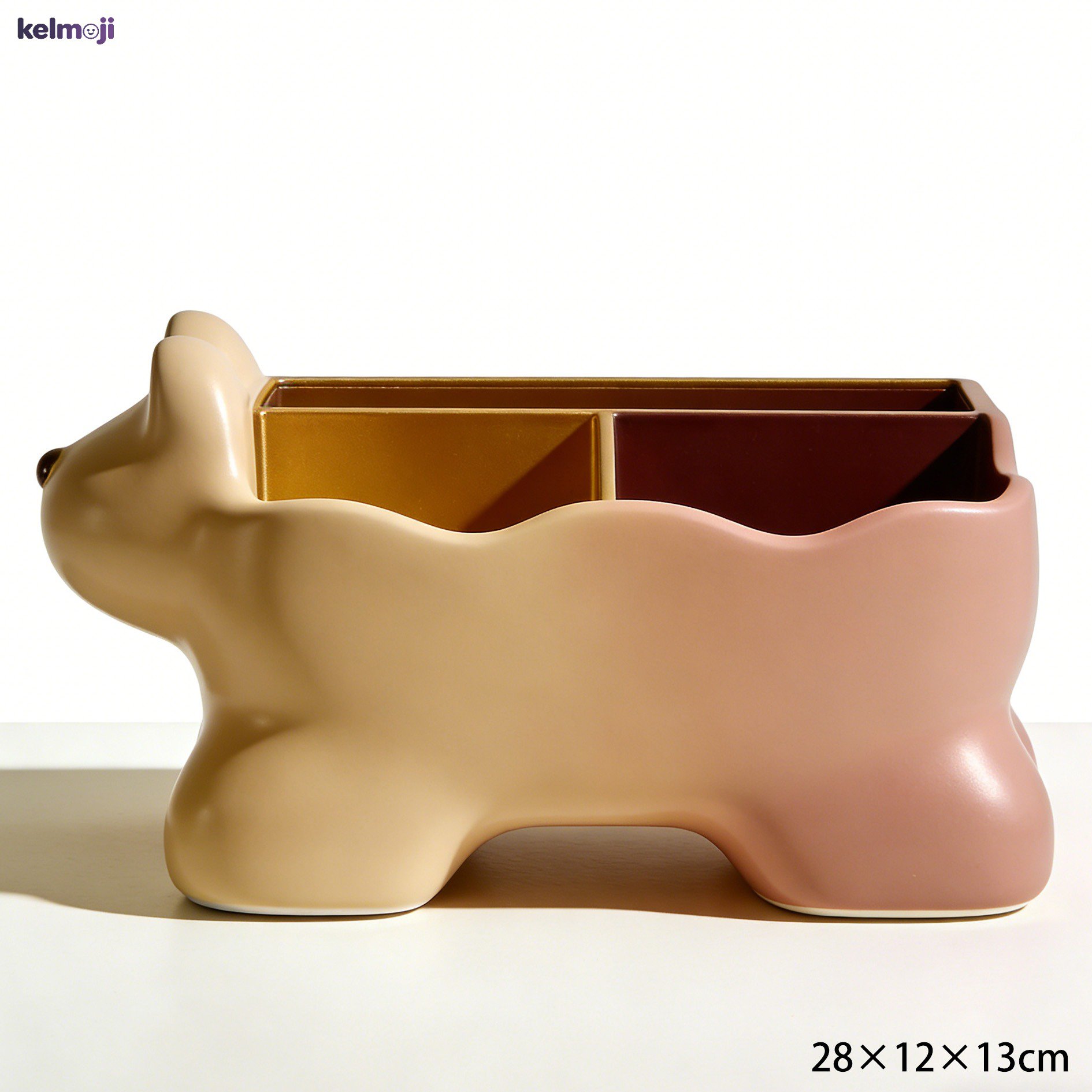 Set of 3 desktop storage boxes for office organization