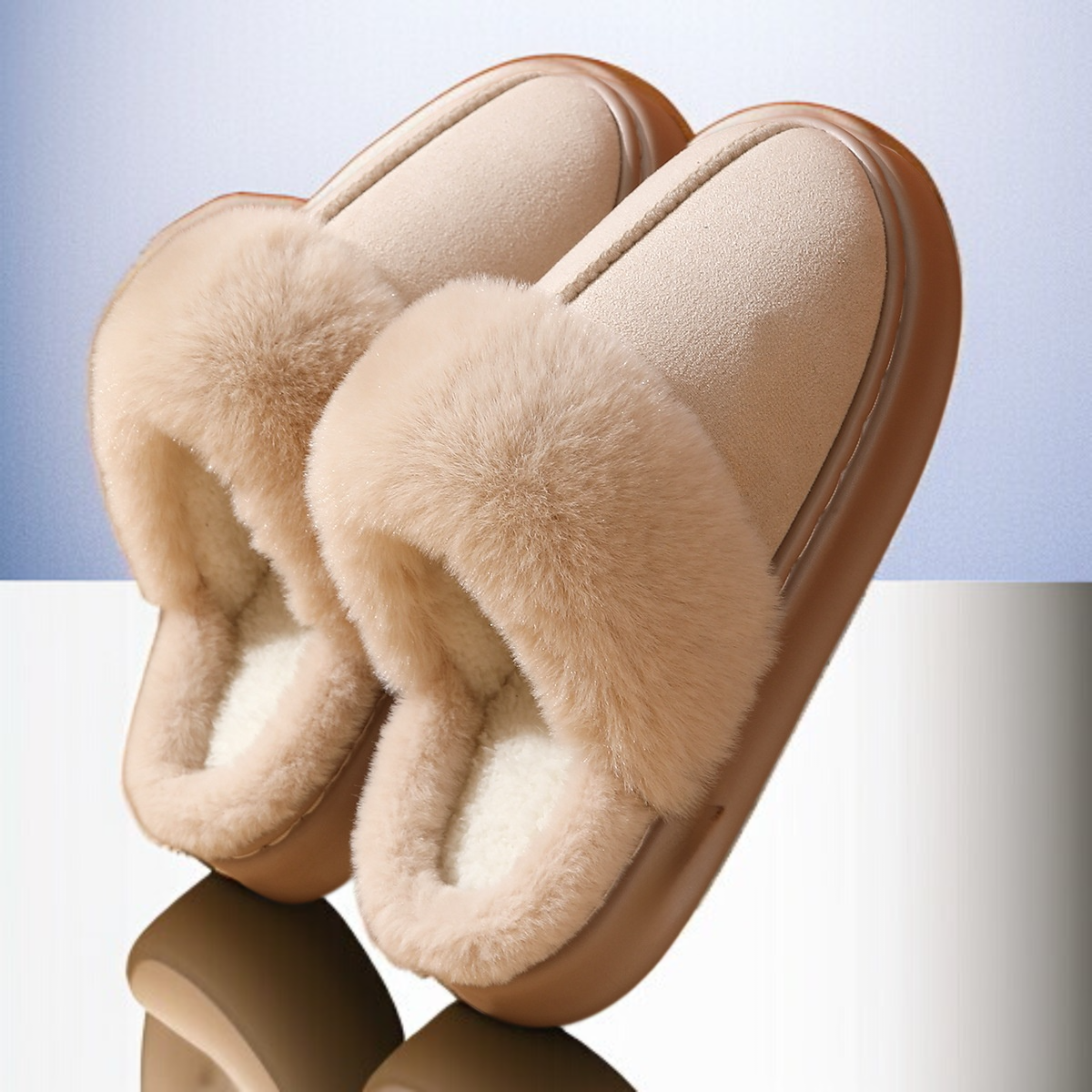 รองเท้าแตะผ้าฝ้ายหนา พื้นรองเท้าทนทาน