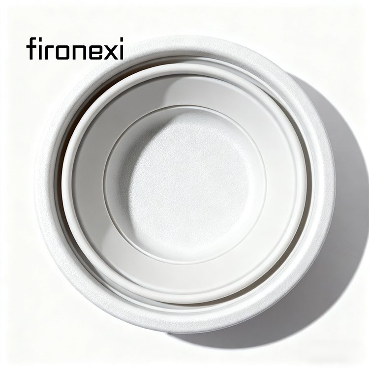 ชามพับได้แบบใช้แล้วทิ้งสำหรับการเดินทางกลางแจ้ง (แพ็ค 5 ใบ)