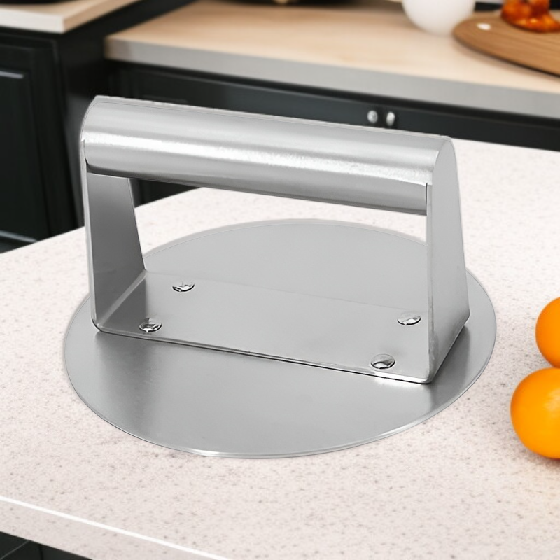 Multifunctional Stainless Steel Meat Press for Steak, Burger, Rice Ball