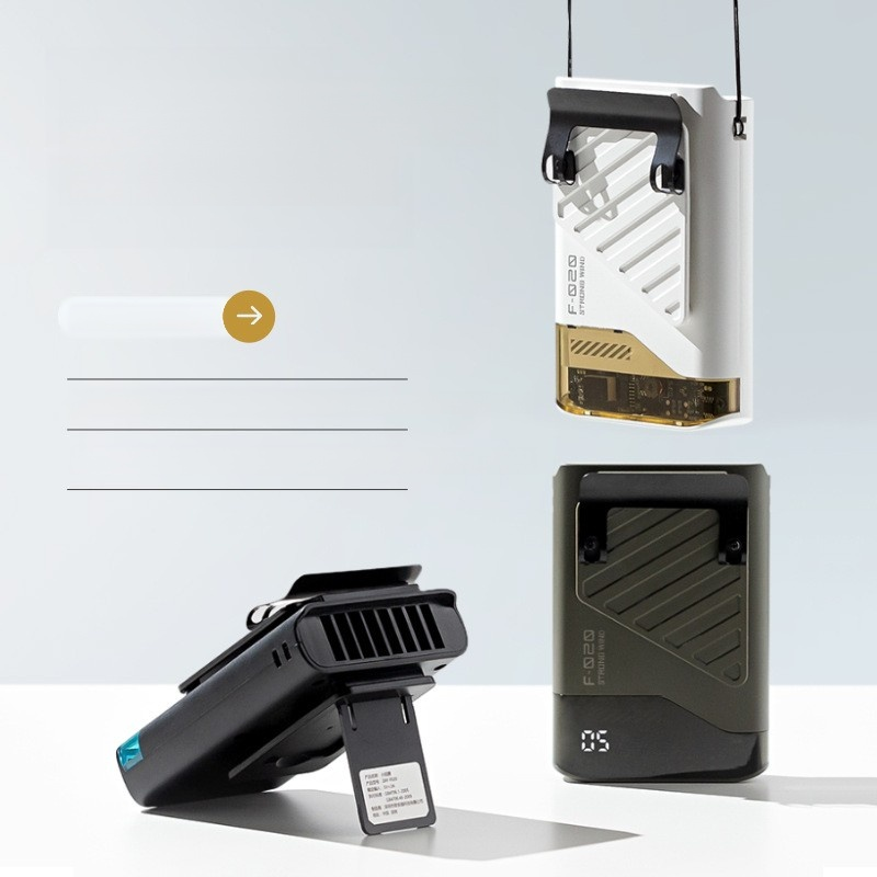 Mini ventilador de refrigeración de alta velocidad para la cintura, diseño cómodo y portátil 