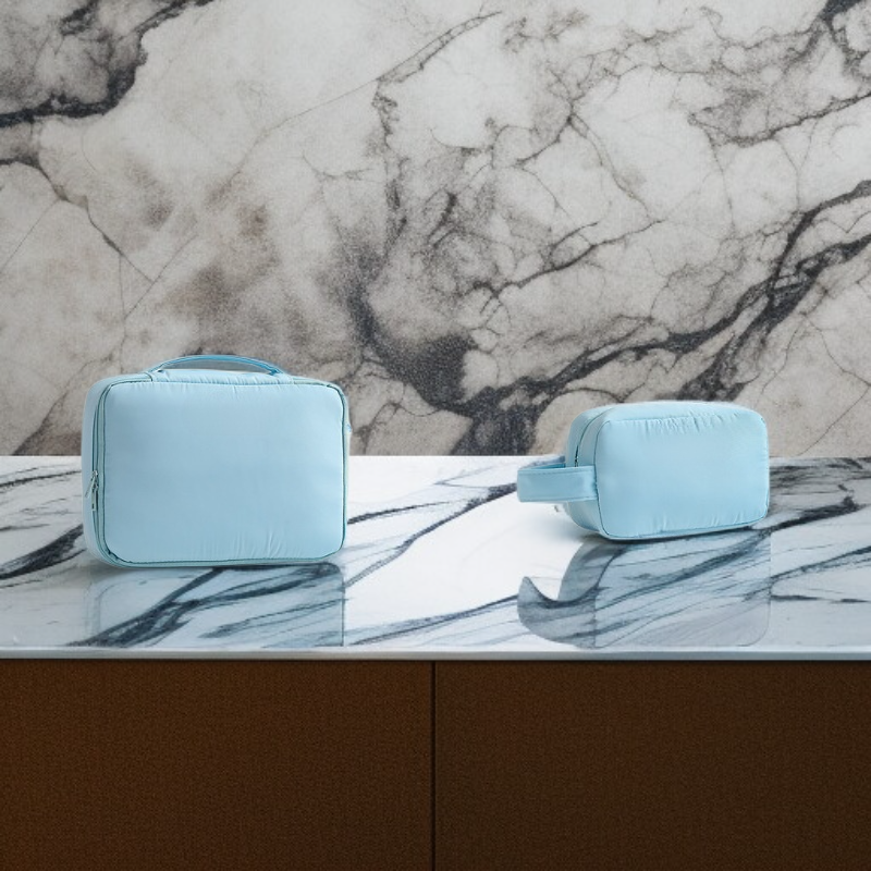 Portable large capacity waterproof wash bag with handle