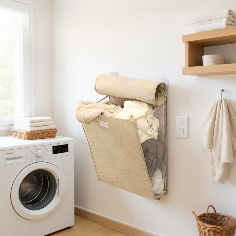 Haushaltskorb für schmutzige Kleidung mit großem Fassungsvermögen, Aufbewahrungskorb für Kleidung, S