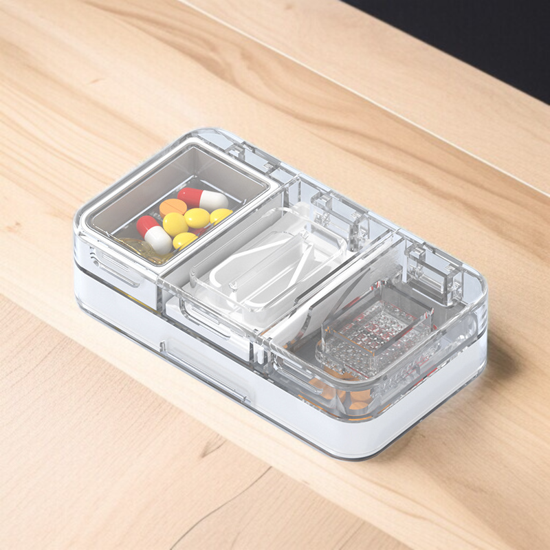 ตัดยาบดเก็บยา 3 ใน 1 กล่องยา