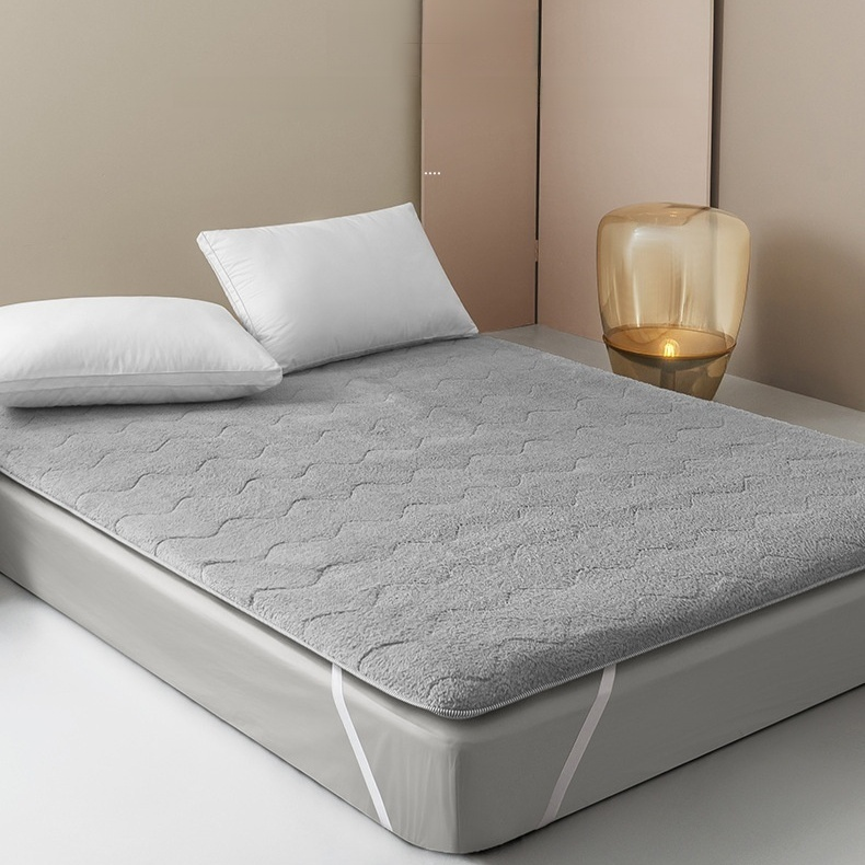 Colchón de felpa de cordero gruesa y cálida