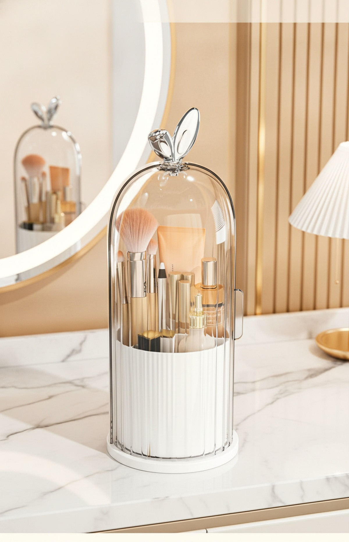 Elegant and modern makeup storage solution