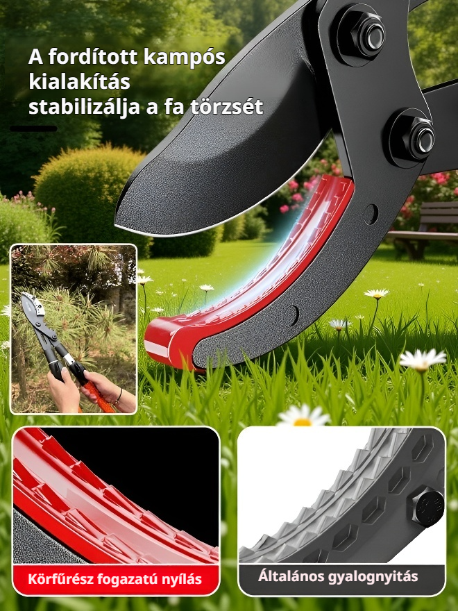 Nagy nyílású teleszkópos ágvágó olló 