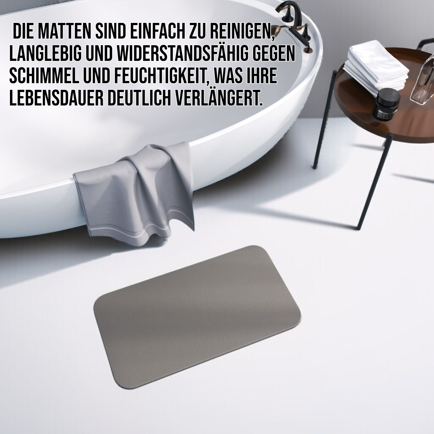 Rutschfeste Silikonbodenmatten für Badezimmer