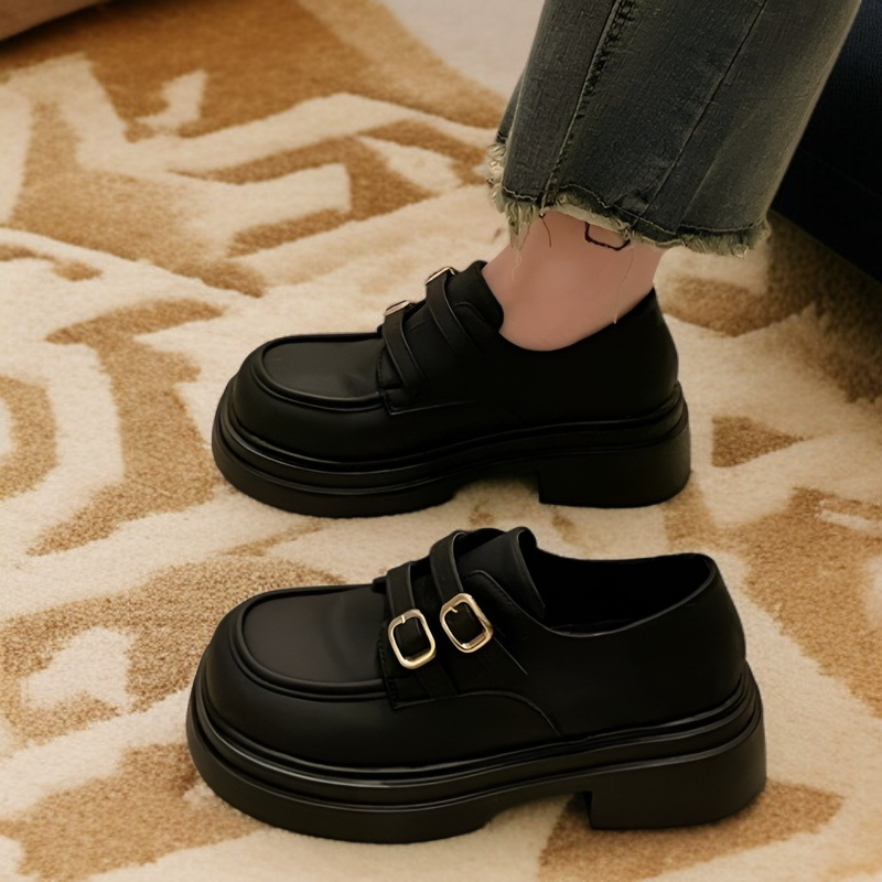 女性の夏のマフィンの底の単一の靴 高さを高める厚底片足あぶみ婦人靴 女性の単一の靴レトロな夏のマフィンの底の単一の靴