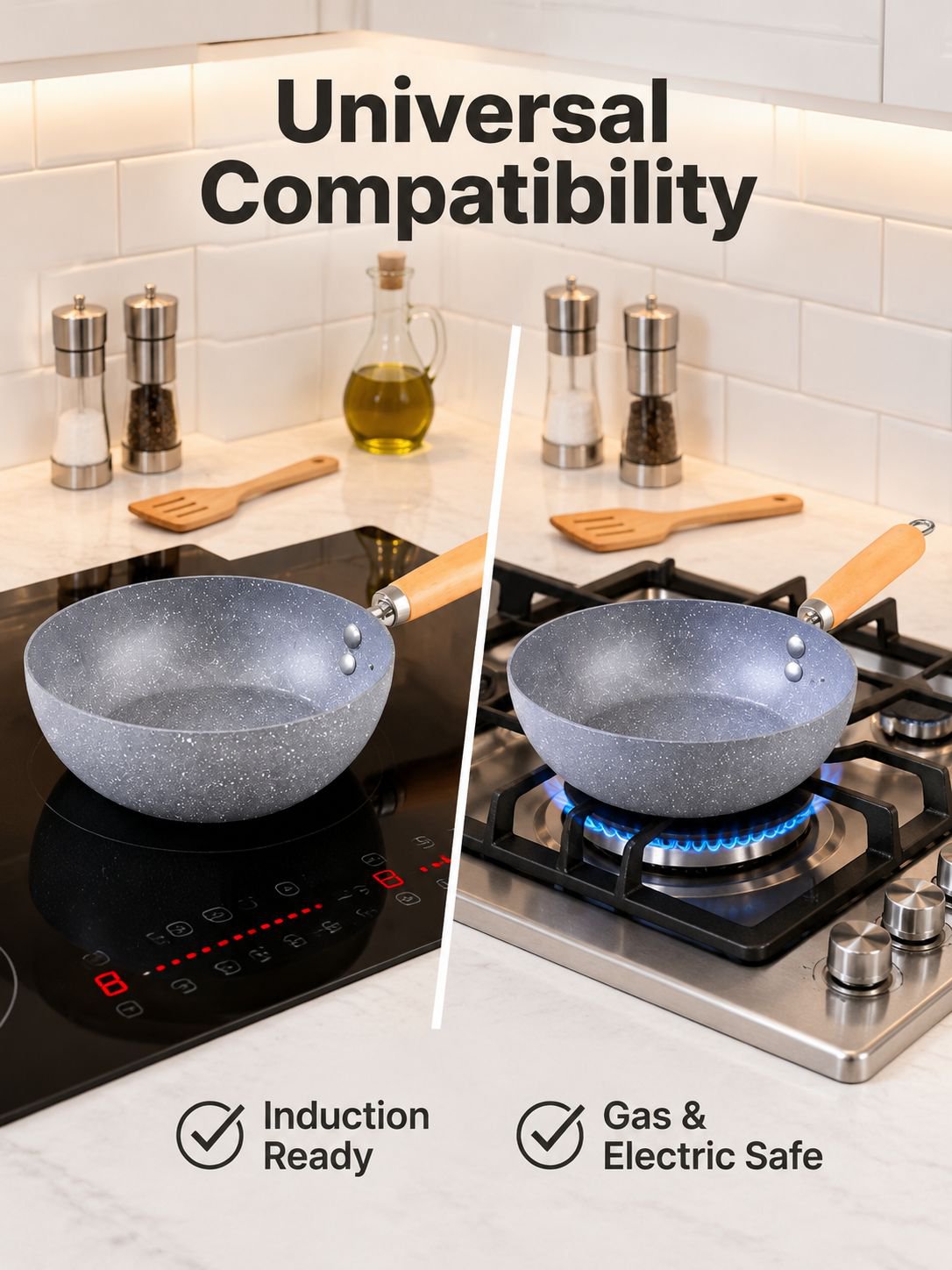 Marble Pattern Nonstick Small Frying Pan