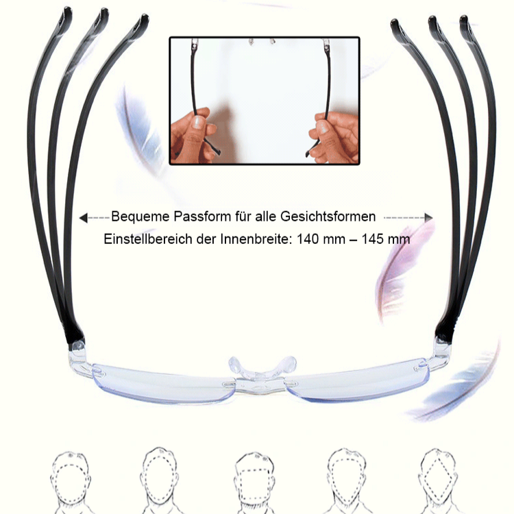 Hochauflösende Lesebrille