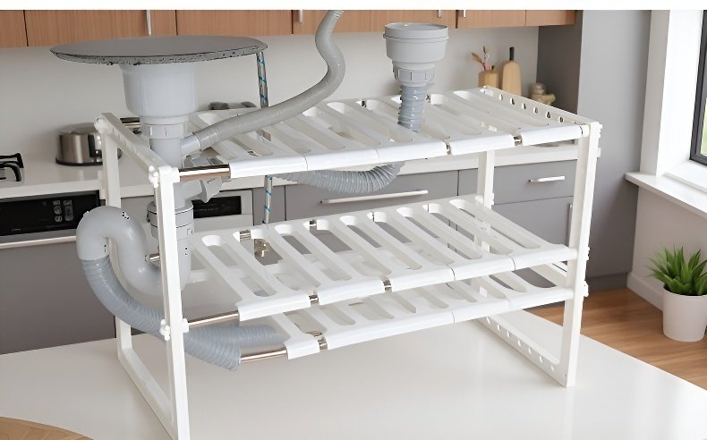 다양한 크기의 싱크대 선반 옵션