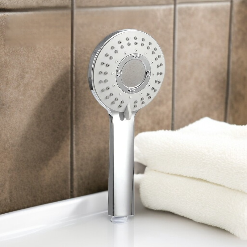 رأس دش الفندق، مطلي بالكروم، مع خمسة أوضاع وضغط ماء قوي