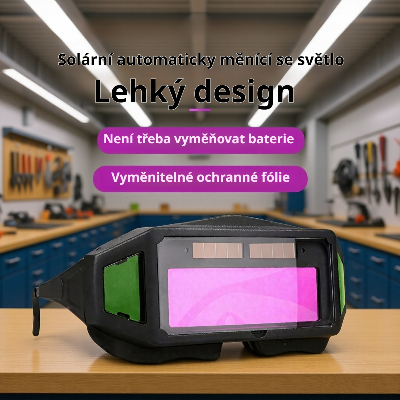 Svářečské brýle s automatickým stmíváním, ochranné brýle na argonové svařování