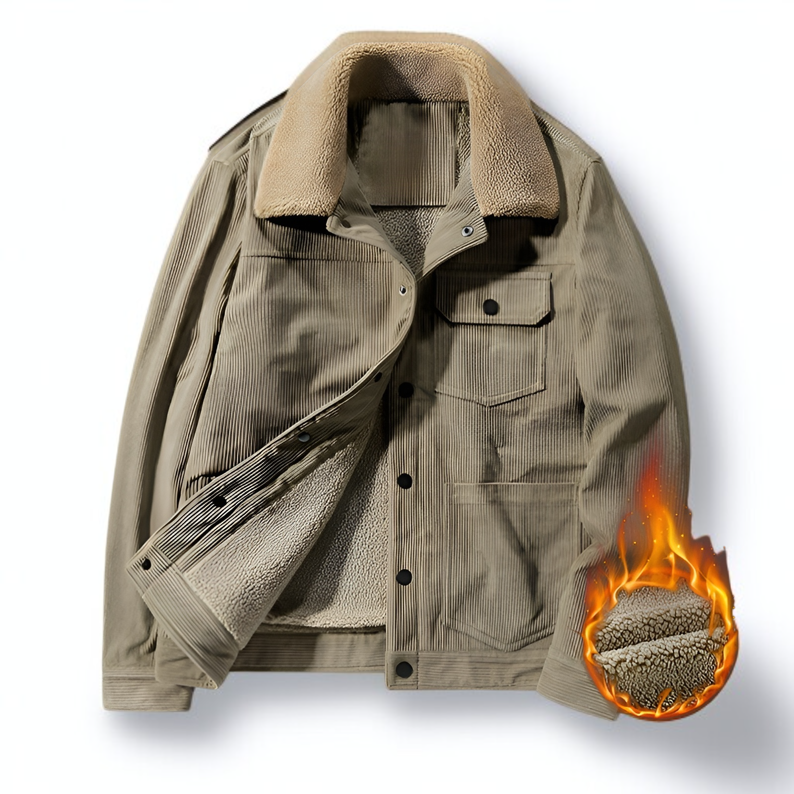 冬のお出かけに最適なメンズフリースジャケット