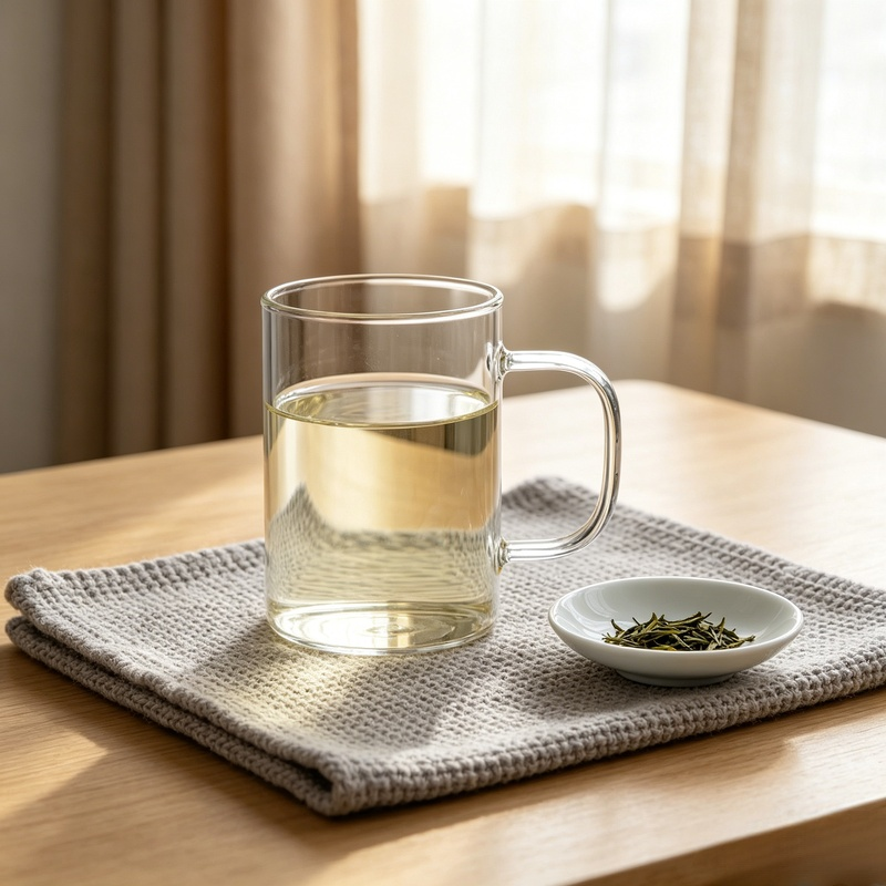 カラーハンドル付き高ホウケイ酸ガラスティーカップ 家庭用お茶コップ ギフトボックス包装