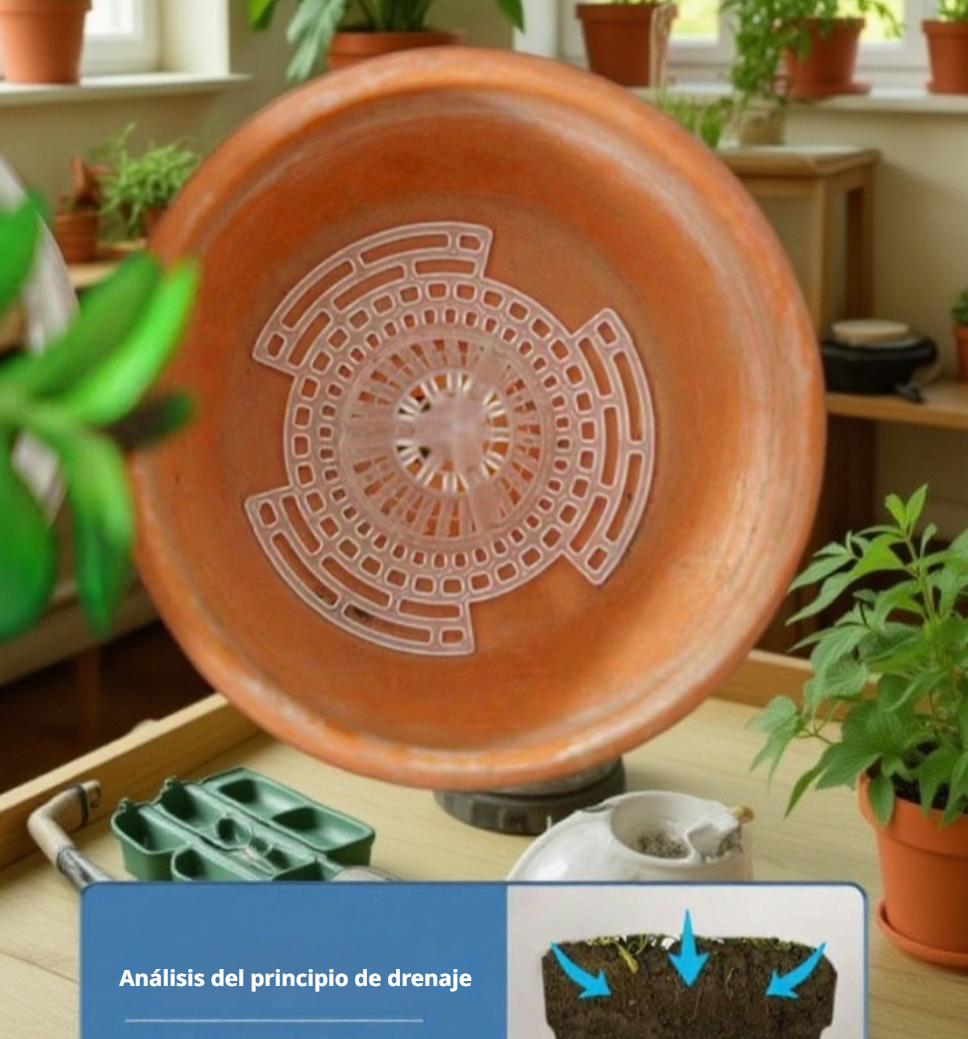 Protector anti-pudrición de raíces en maceta