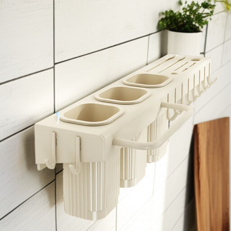 주방 초대형 주걱 수납선반 튼튼 펀치프리 홀더 탄소강 칼걸이 홀더 초대형 수납선반