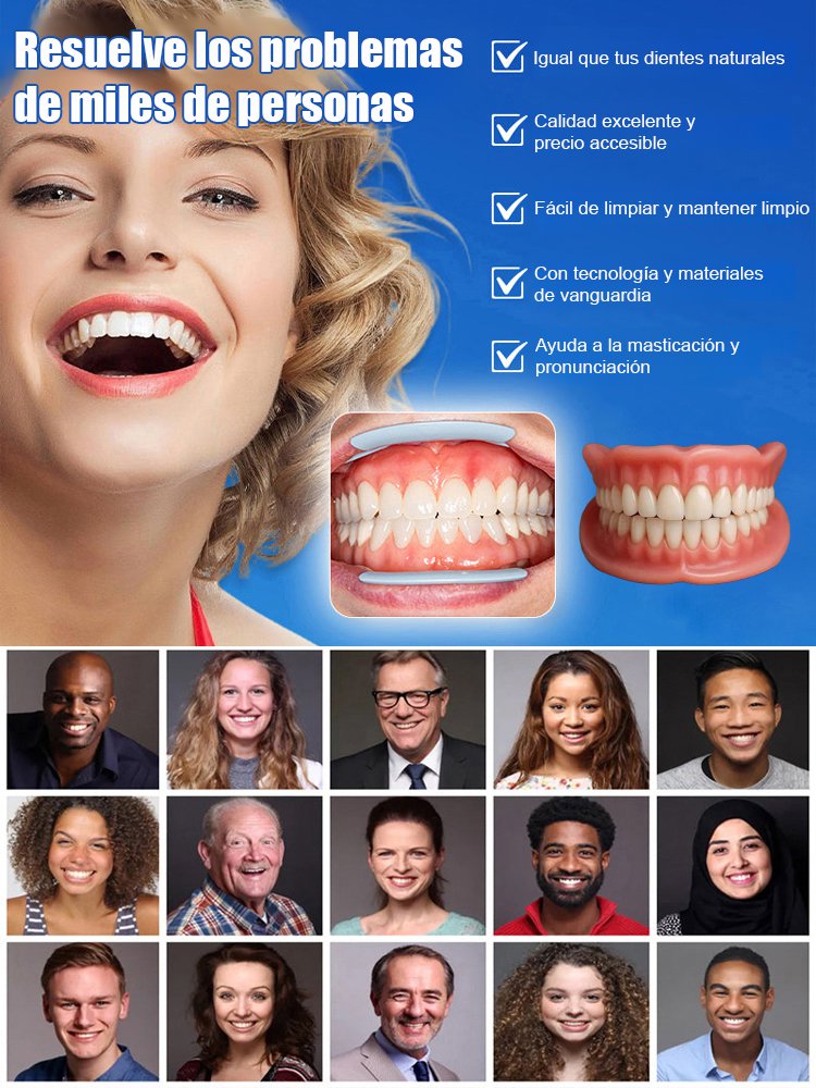 【Certificación FDA】Prótesis dentales personalizadas de ajuste perfecto