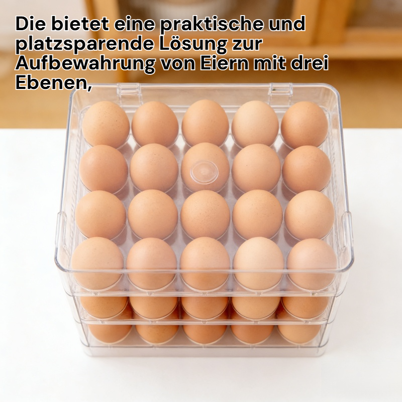 Mehrlagiger faltbarer Eierbehälter praktische Eierbox zur Aufbewahrung
