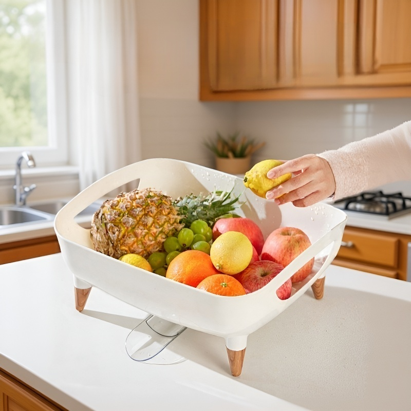 물빠짐 기능이 있는 그릇선반 사용 예시