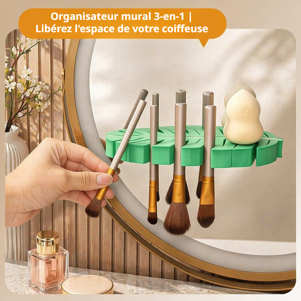 Porte-brosses à dents et pinceaux, nettoyage et séchage, rangement pour salle de bain
