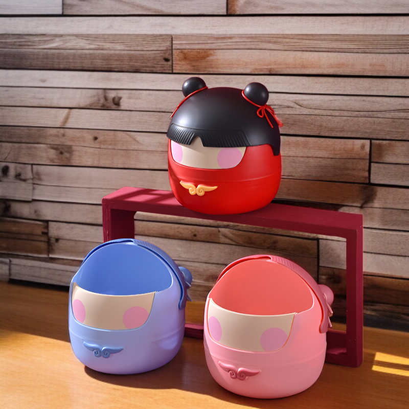 탁상용 미니 휴지통 수납함 큐티 굿즈 큐티 탁상용 수납통