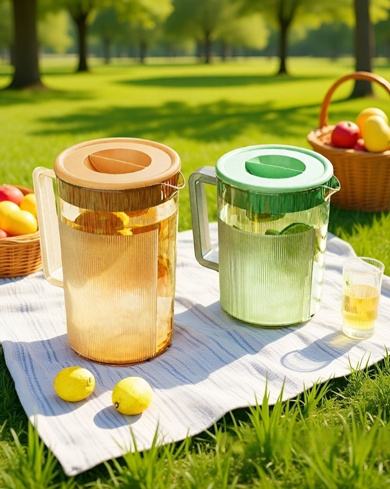 Stylish glass water jug perfect for home or party use