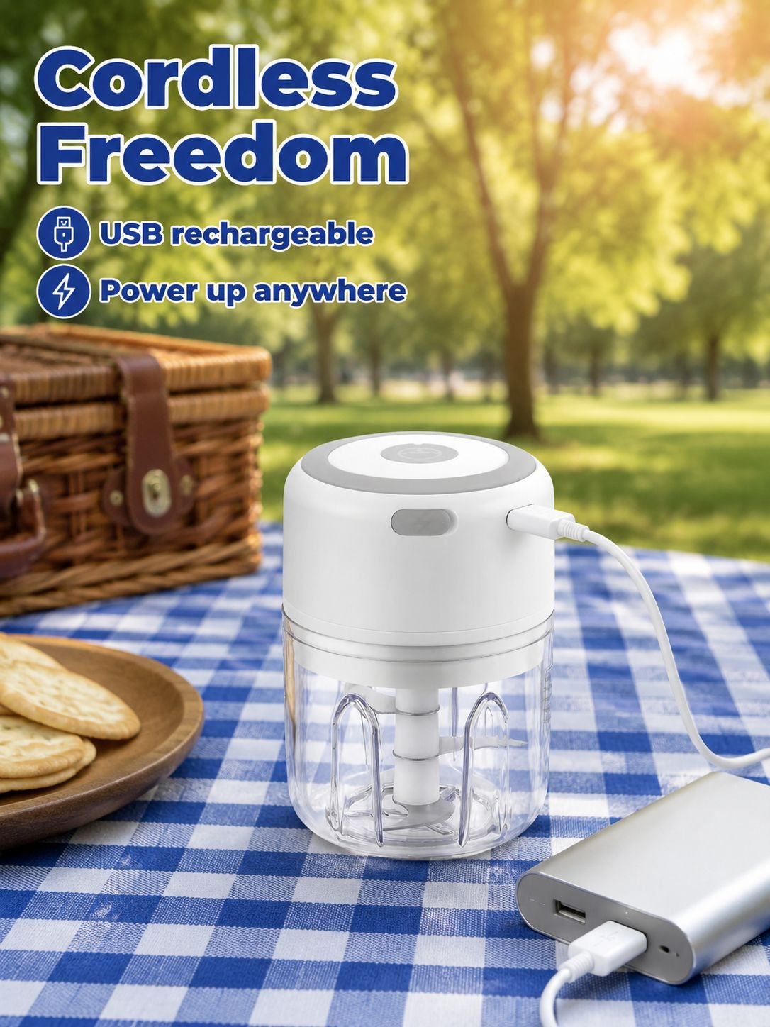 Multi-functional mini chopper for home cooking