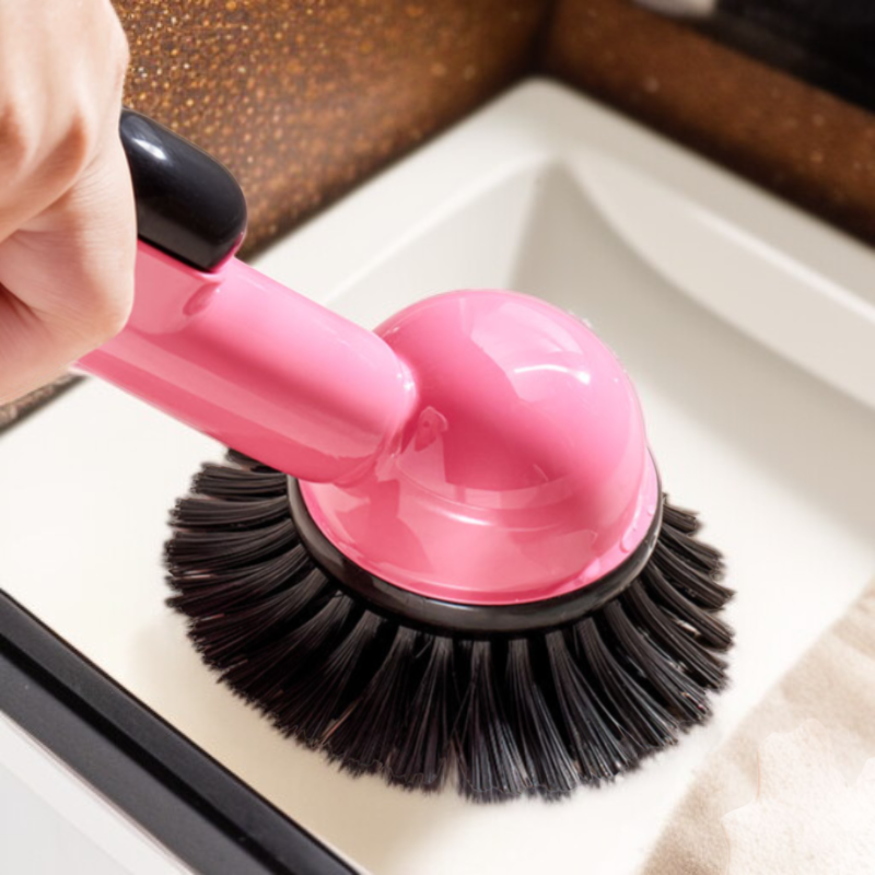 Long Handle Cleaning Brush Liquid Pump Pad Bowl Brush Dopamine Safe Cleaning Brush