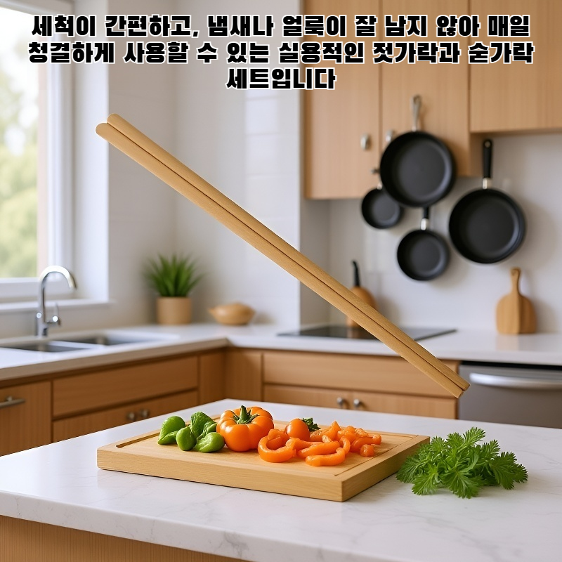 304 스테인리스 젓가락과 숟가락 세트 전체 이미지