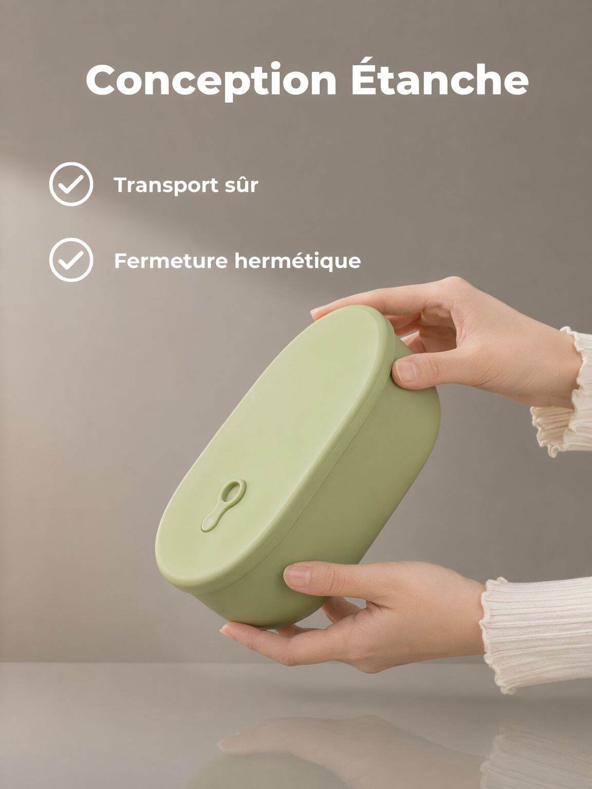 Boîte à déjeuner étanche en silicone de qualité alimentaire