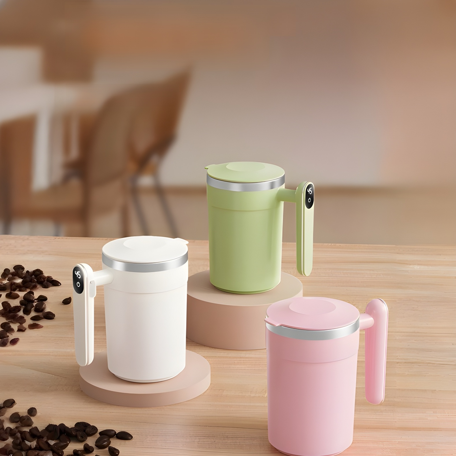 電気ケトル ポータブル マグカップ 一人暮らし 電気ポット トラベルケトル 煮込みポット 電動コーヒーミキサー 自動ミキサー ミルクコーヒー 自動コーヒーカップ コーヒーカップ 電気ケトル 小型