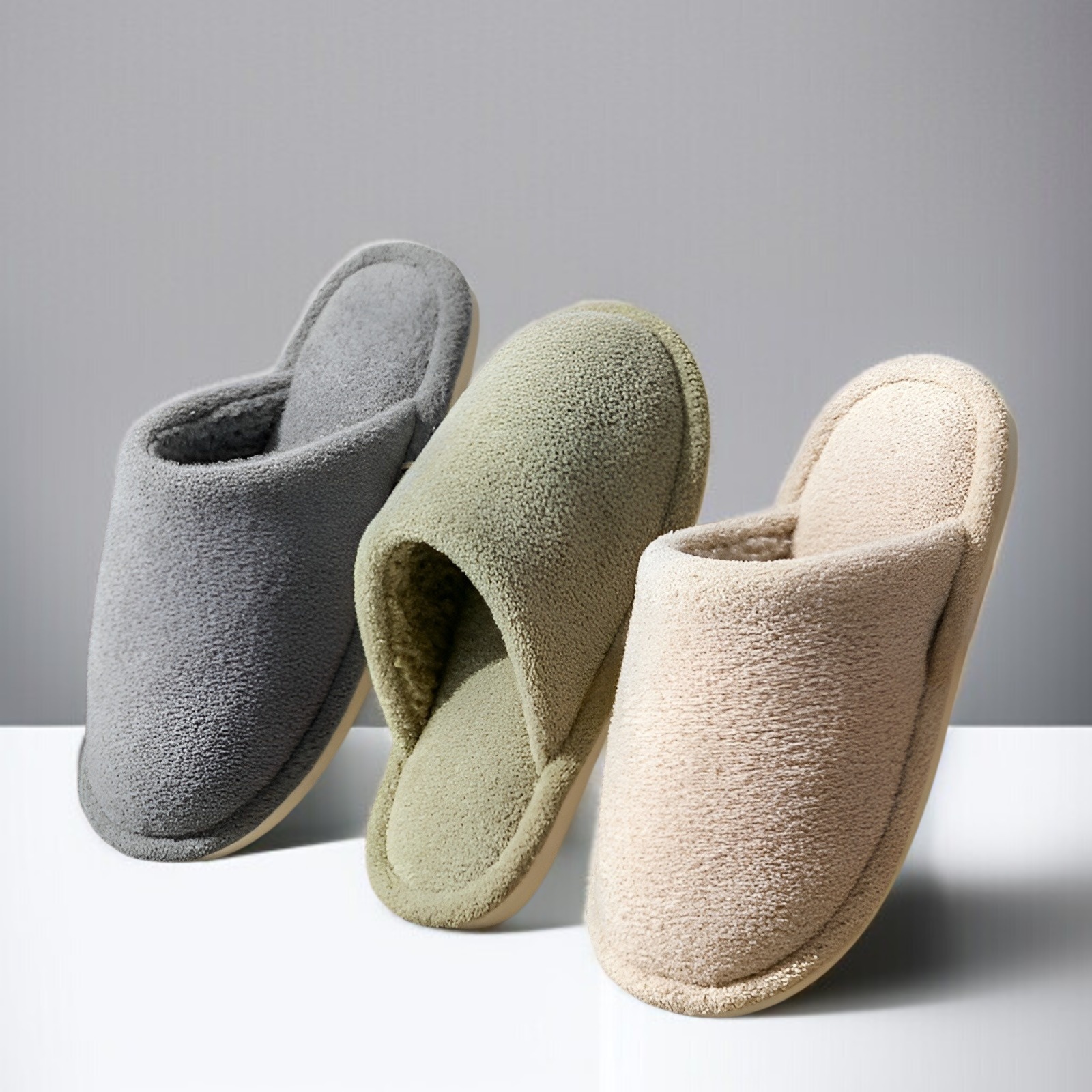 รองเท้าแตะผ้าฝ้ายป้องกันแบคทีเรียสำหรับผู้ชายและผู้หญิง