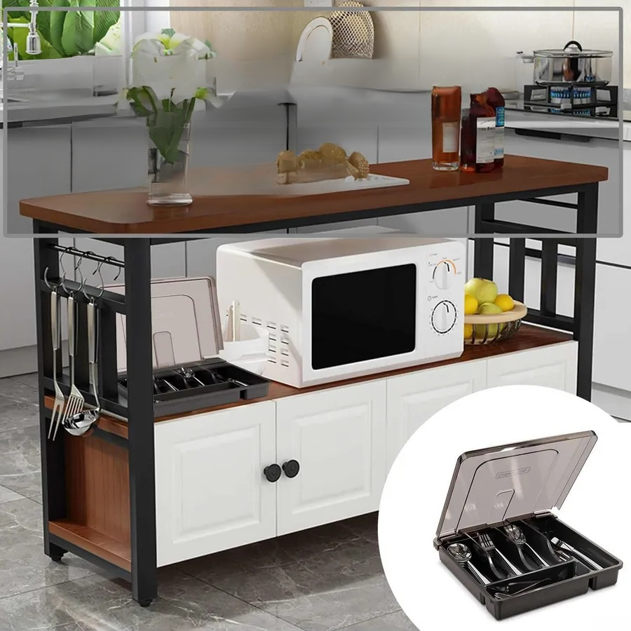 Besteckaufbewahrungsbox mit Trennwand