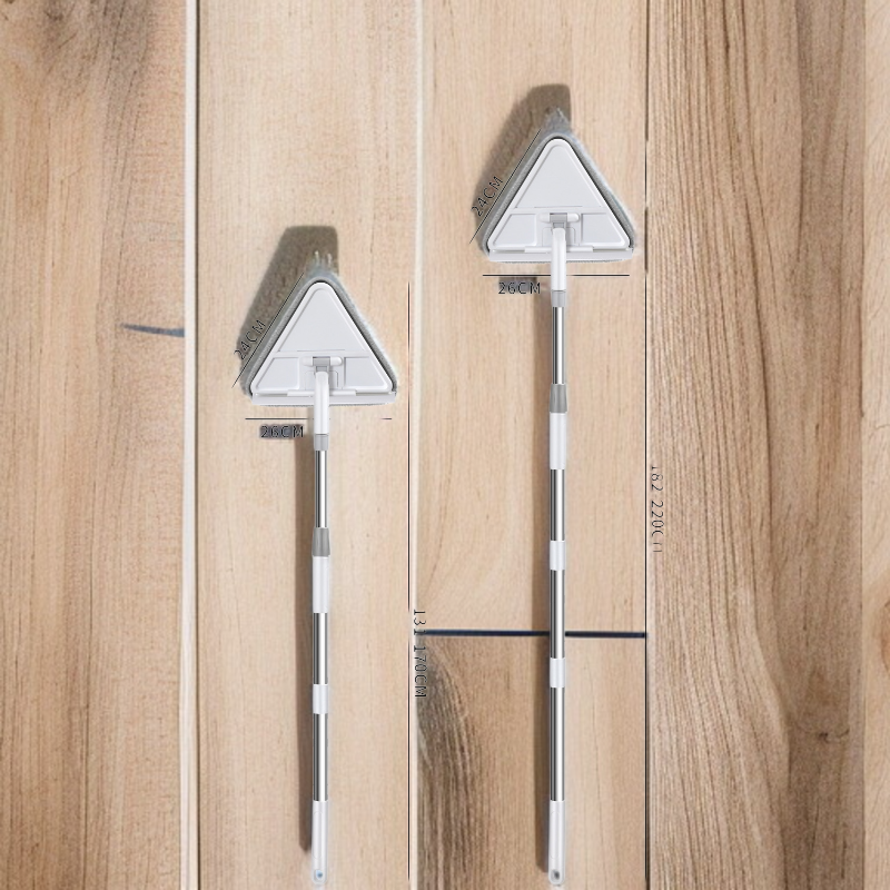 家庭用高層折りたたみ多機能三角モップ 伸縮調節可能なクリーン天井 窓拭きに最適