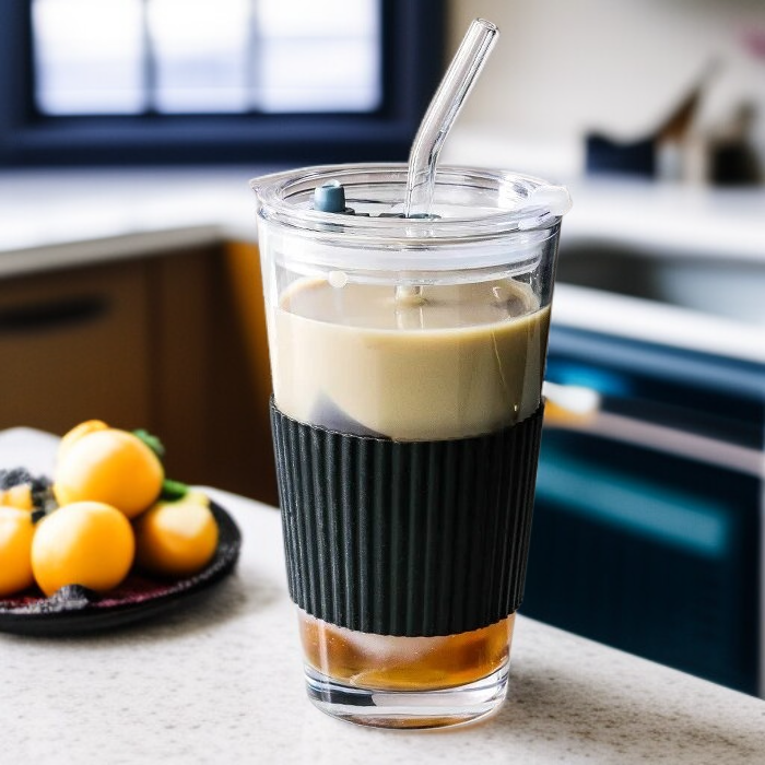 niedlicher Saftgetränkebecher