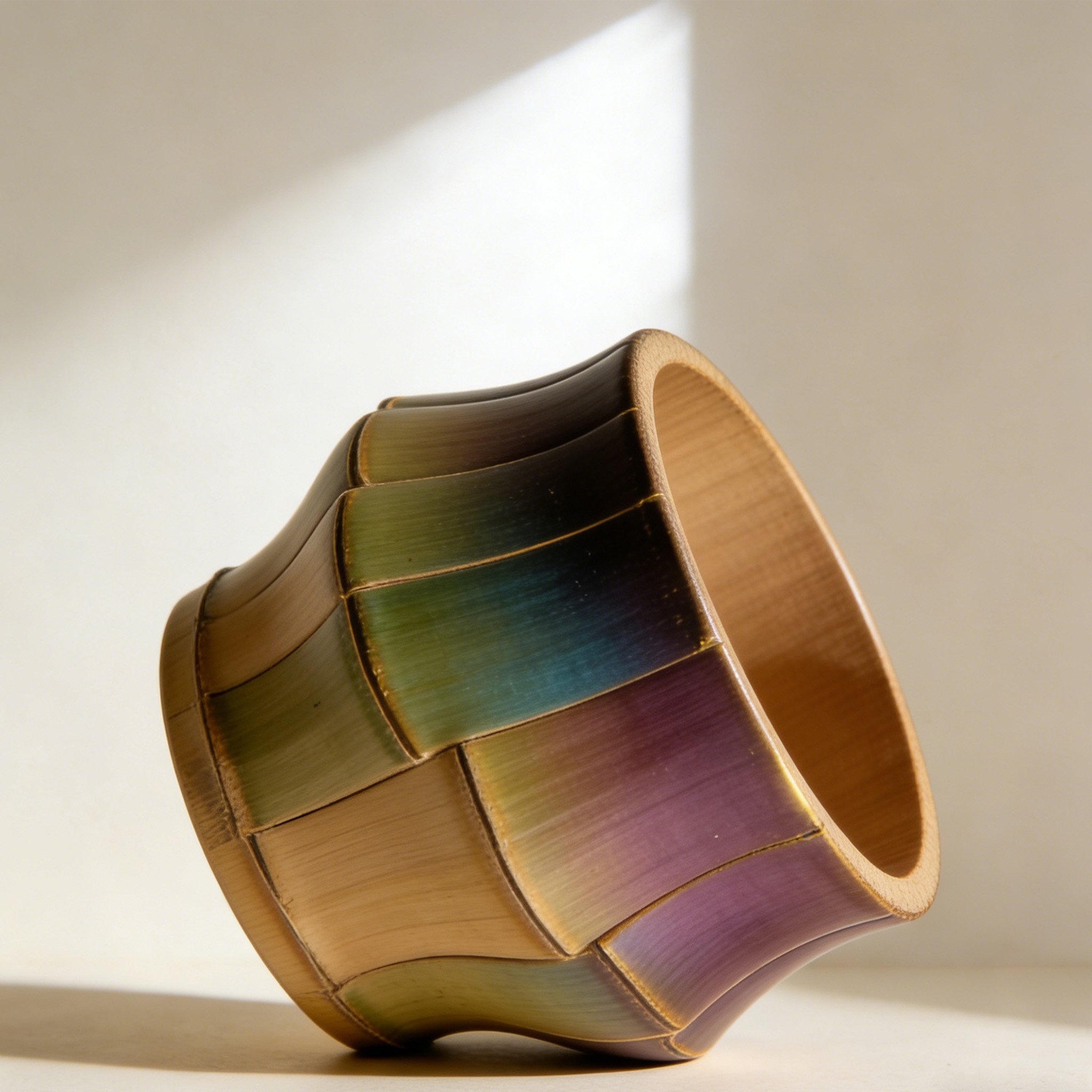 Macetas de madera decorativas con diseño original