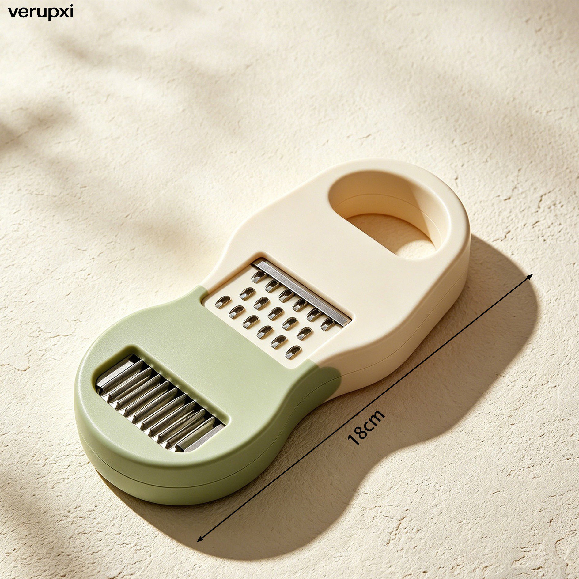 Set of three vegetable slicers with different blade types