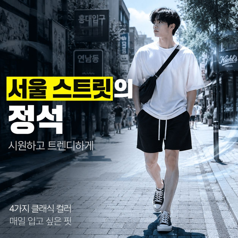 일본풍 남성 신상 플리츠 디자인 캐주얼 반바지