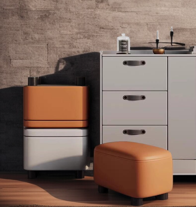 Sturdy stool with non-slip feet for safety