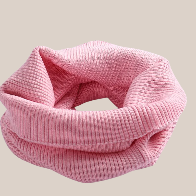 Bufanda cuello de invierno para hombre y mujer, tejido grueso de lana, protección cervical