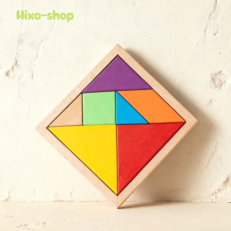 Dřevěný tangram pro děti od 3 do 6 let